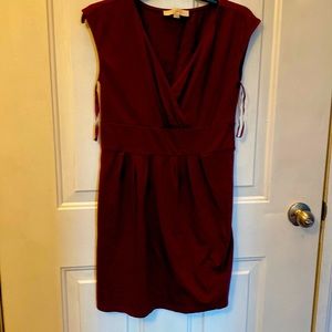 Loft burgundy dress size small